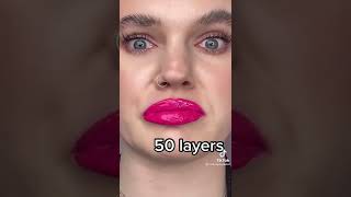 100 layers challenge #tiktok #makeup (2)