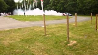 Patrick Friesacher in Red Bull Nascar Burnout Goodwood FOS 2012