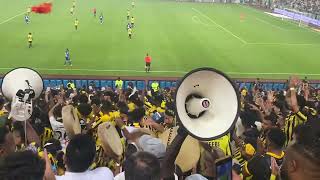 طرب وتشجيع جمهور الاتحاد امام الهلال 💛🖤