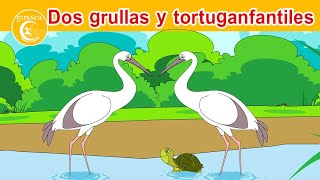 Dos grullas y tortuga-Canciones infantiles-Cuentos de hadas |cuentos infantiles para dormir animados