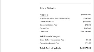 Tesla Model Y - ACTUAL Purchase Price