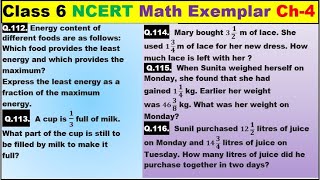 Class 6 Math Ch-4 Q 112 to 116 Math NCERT Exemplar Solution|MATH|NCERT|Fractions and Decimals|CBSE