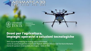 🖥️ WEBINAR | DRONI PER L'AGRICOLTURA, IMPIEGHI OPERATIVI E SOLUZIONI TECNOLOGICHE