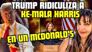 KAMALA SE RÍE DE UN CRISTIANO Y TRUMP LA RIDICULIZA EN MCDONALDS