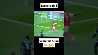 the gunners hit 4 #shorts #footballshorts