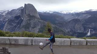 Soccer kick ups at Washburn Point, Yosemite