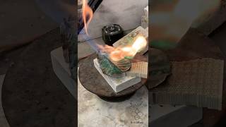 Bottlebee: Flame Painting Copper Verdigris