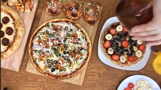 طريقة عمل البيتزا Family Day Cook-Along with  ( Pizza day ) - تزا ( انواع مختلفة من البيتزا )