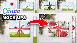 Wrapping Paper Canva Smart Mock Up Tutorial