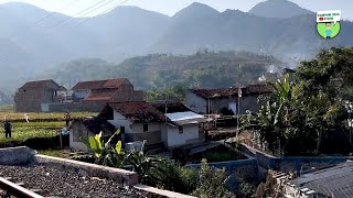 Suasana keindahan kampung tiber alam pedesaan sore hari udara sejuk bikin betah dan nyaman!