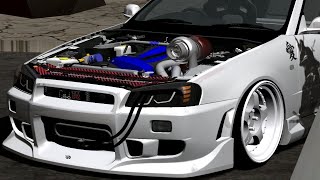 MOD NISSAN SKYLINE R34 TWIN TURBO - GTA SA