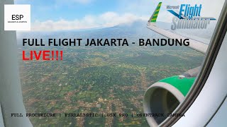 LIVE!! VATSIM JAKARTA - BANDUNG | Microsoft Flight Simulator