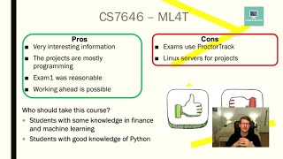 Georgia Tech OMSCS (s3e2) CS7646 Machine Learning for Trading, Midway Review