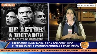 Jimmy Moralejas y #PactoDeCorruptos anuncian fin de la CICIG en Guatemala