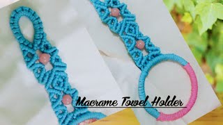 #christmasspecial _Macrame Towel Holder // Diy // Pinki'sarthouse