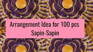 Arrangement Idea for 100 pcs Sapin-Sapin sa 14" na Bilao/Extra Income/Negosyo Idea/Kakanin