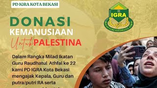 Peduli Palestina Bersama IGRA Jatiasih, Kota Bekasi