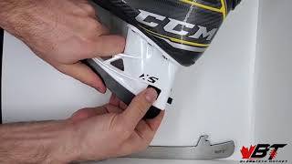 How to install new hockey skate blades on CCM Hockey skates - Speedblade XS holder