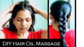 how to apply oil and  massage hair for strong and healthy hair | reduces hair fall