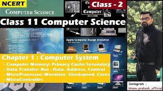 Chap 1 - Computer System: 2 | Class 11 NCERT | Micro-Processor & Controller | Bus: Data Add. Control