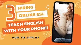 TEACH ESL ONLINE WITH PHONE / ESL COMPANIES HIRING / LIEZEL OH