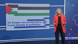 TV - Colectivos denuncian la llegada de un carguero a Cartagena con material militar para Israel