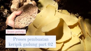 proses pembuatan keripik gadung part 02 #keripikgadung #hijautv #petaniindonesiamaju