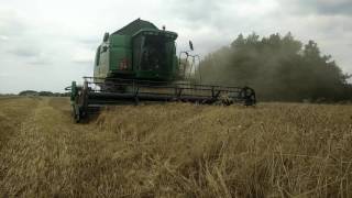 Żniwa Pszenica John Deere 9660wts & John Deere 6140r GoPro Agro Team Adam Woźnicki