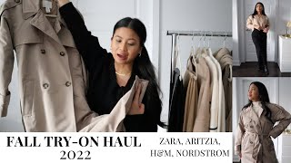 FALL TRY-ON HAUL 2022 | ARITZIA, ZARA, H&M, NORDSTROM | Nathalee Pauline