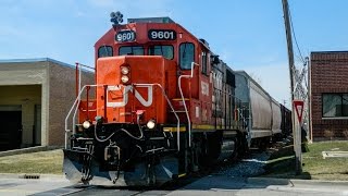 1080p HD: IC GP38-2 9601 West, the CN 542 job - Addison IL.