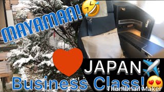 WINTER 😍 | JAPAN VLOGS | (BUSINESS CLASS?!🤣) | kim stories