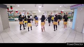 Gold Line Dance - Demo By D'Sisters & Friends LDG  #linedance #kkhappyfeet #enjoydancing