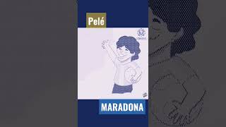 Pelé y Maradona