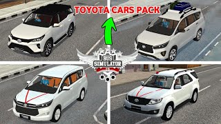 TOYOTA CARS PACK FOR BUS SIMULATOR INDONESIA BUSSID FREE DOWNLOAD