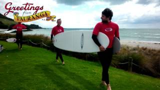 First time Surfing in New Zealand (Tauranga)