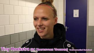 Tiny Hoekstra (SC Heerenveen Vrouwen) "speelster van de wedstrijd"