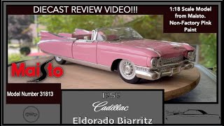 Diecast Review - Maisto 1:18 Scale 1959 Cadillac Eldorado Biarritz Convertible