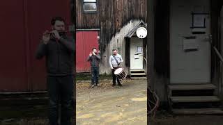 Kyle Forsthoff tries out his newly restored Brown drum.  Accompanied by Matt Garland.