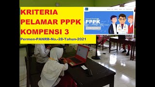 Kriteria Pelamar PPPK Tahap III 2022