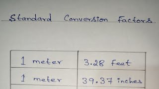 Standard conversion factors Basic knowledge of everyone's Measurements units #tamil #roadmaker