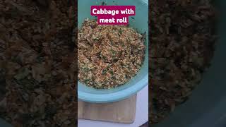 Cabbage with meat roll