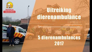 Uitreiking van 5 dierenambulances