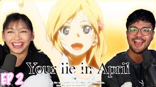 KAORI'S AMAZING PERFORMANCE! | Your Lie In April Episode 2 REACTION!