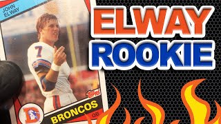 1984 Topps Football John Elway Rookie Card Grading Evaluation