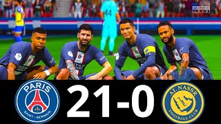 MESSI, RONALDO, MBAPPE, NEYMAR, ALL GOALS | PSG 21-0 AL NASSR