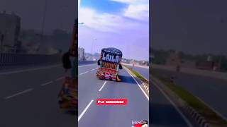 High speed kashmiri truck overtaking full speed