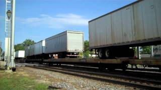 BNSF # 5422 Leads Westbound Intermodal Through Brookfield