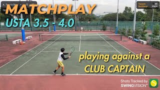 playing against a CLUB CAPTAIN!! USTA 3.5 - 4.0 MATCHPLAY | Singapore Rovo Tennis ATS Singapore