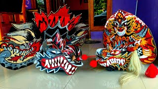 spill ukuran barongan Devils dari kardus // ayo gaes kita buat Barongan Devils dari kardus