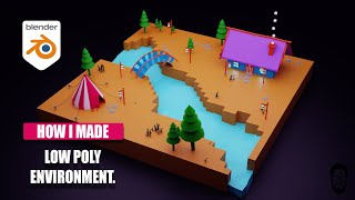 3d environment modeling in blender I 3d lowpoly blender I lowpoly environment-Game asset episode-02